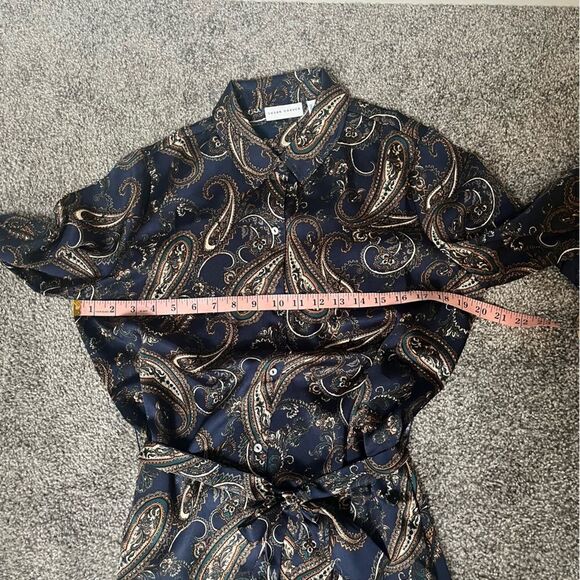 Susan Graver Regular Printed Woven Button-Front Duster w/ Belt - Picture 13 of 16